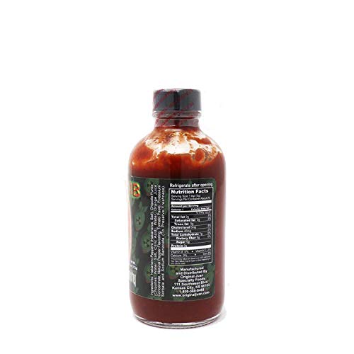 Da Bomb Beyond Insanity Hot Sauce, 4oz Bottle, Made with Habanero and Chipotle Peppers, Original Hot Sauce, Gluten Free, Keto, Sugar Free, Made in USA