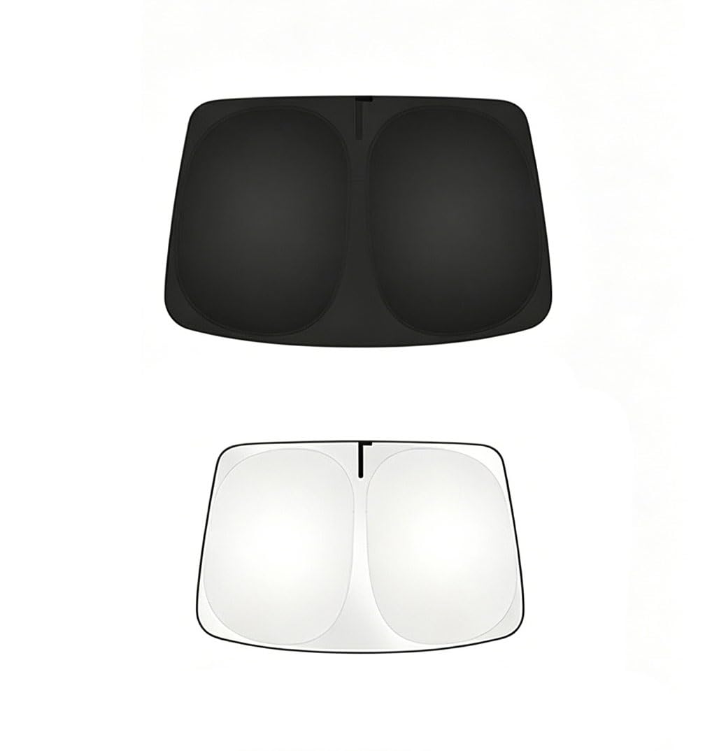 Pink Palm Car Windscreen Sun Shade, For Tesla Model Y 2021-2024, Foldable Sunshade Visor Cover, Front Windshield Sunshade, Blocks Uv Rays