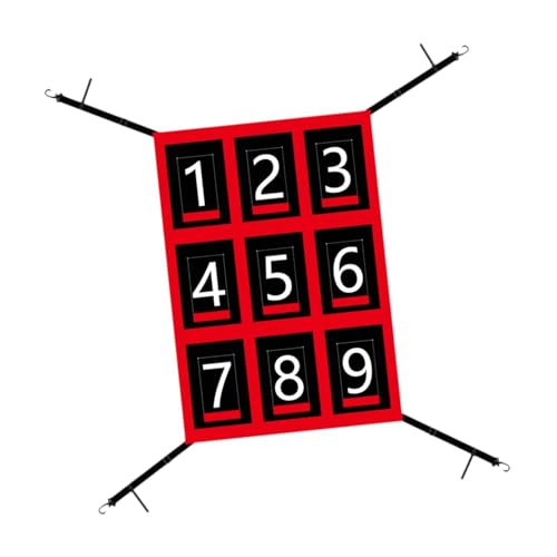 Colaxi Baseball Strike Zone Target Numbered Pitching Target Practice Target for Pitching Net