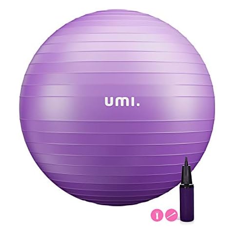 Amazon Brand - Umi Gymnastikball Anti-Burst Sitzball 48cm-75cm Fitnessball mit Ball Pumpe Pezziball Cover
