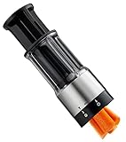 Versátil: Ya sean tiras verduras, dados pequeños o discos.Gracias al integrado cuchillo ajustable, este cortador multiusos permite una preparación individual de tus alimentos. Resistente: El flexible cortador es apto para lavavajillas y tiene una cuc...