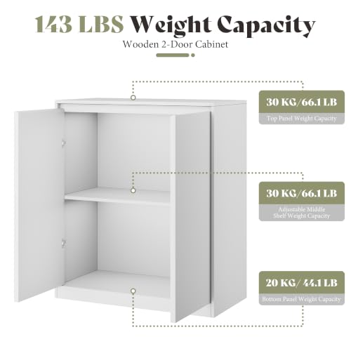 Image of AMERLIFE Modular DIY 2-Door Storage Cabinet, 32 x 16 x 36 Inch