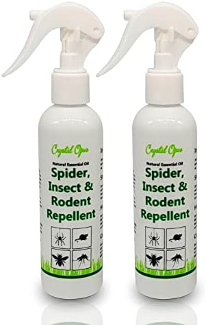 2 Pack Mouse, Spider, Rat & Insect Repellent Spray. Effective, Safe & Humane Peppermint, Lavender & Citronella Unique Blend. Deterrent for Pest, Bug, Rodent, Mosquito, Moth, Fly, Wasp, Ant & More.