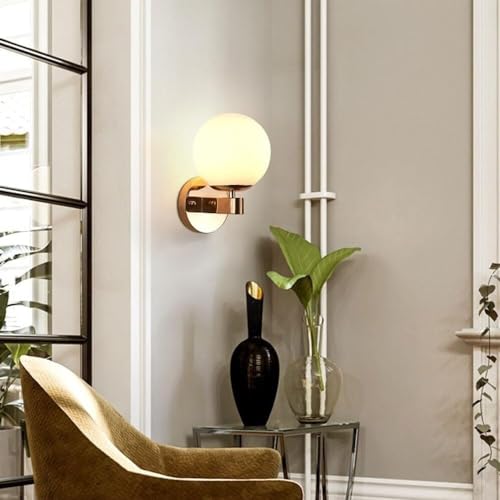 Apliques de pared modernos estilo industrial vintage con globo de cristal para pasillo y cocina 6