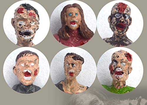 6 Pcs Zombie Action Figures Zombie Dolls Terror Corpse Models Figures Dolls For Halloween Decoration Cake Topper #TOP3