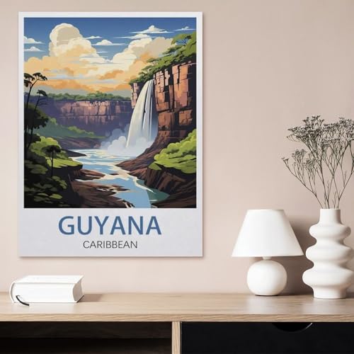 Panneau en étain Guyane Caraïbes rigide avec impression haute définition - 3