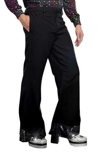 DreamGuy mens Disco Casual Pants, Black, X-Large-XX-Large US