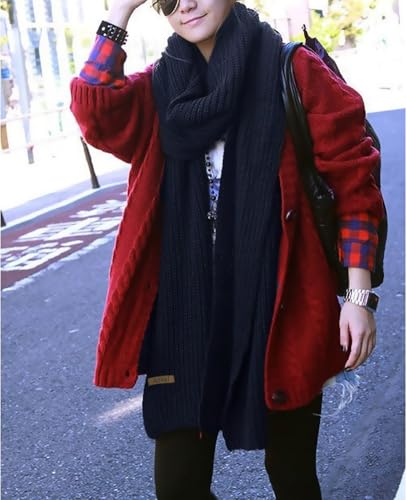 Aonal Womens Winter Scarf Cold Weather Thick Warm Cable Knit Wraps Chunky Large Soft Long Scarves4