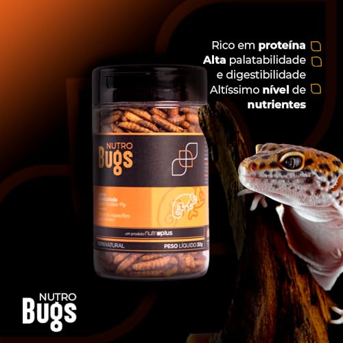 Nutro Bugs Larva Desidratada para Répteis, 30g