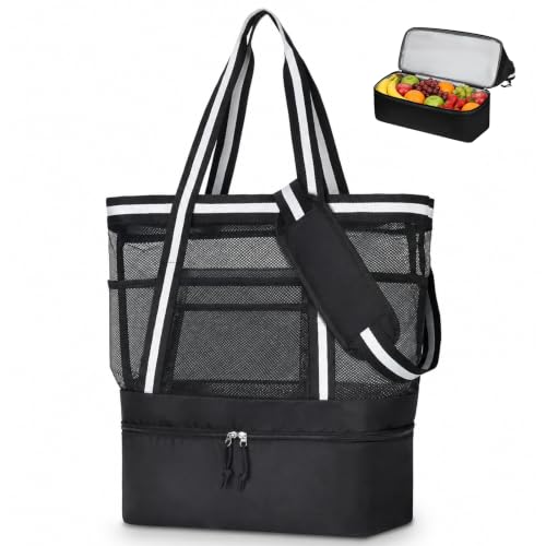 Mesh Tote Bag With Cooler - image 1