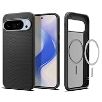 Spigen Case for Pixel 10 / Pixel 10 Pro Case, Liquid Air MagFit Designed for Google Pixel 10/10 Pro - Matte Black