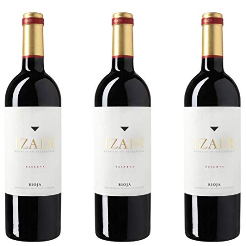 Izadi Vino Tinto Reserva - 3 botellas x 750ml - total: 2250 ml