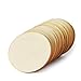 Wood Circles for Crafts, 36-Count Unfinished Wooden Round Disc Cutouts, 2.9 Inches in Diameter