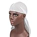 Premium Cool Mesh Durags with Long Tail 360 Waves Doo rag for Men Du rag Skull Cap (3/4 Packed) (B-Mesh Style-3 Pack)