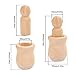 WOWOSS 20 Pack Unfinished Wooden Peg Nesting Dolls People Bodies, Natural Unpainted Decorative Wood Shapes Figures for Painting, Craft Art Projects, Peg Game