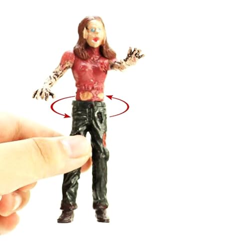 Powertrc Toy Zombie Action Figures With Movable And Detachable Joints | Mini Zombie Figurines | Great For Presents, Decoration, And Party Favors | Pack Of 6, 4 Inches Tall Zombies #TOP7