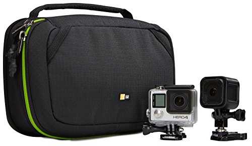 Case Logic KONTRAST Action Cam Case Kameratasche für GoPro etc. (inkl. herausnehmbarem Zubehörfach) schwarz/grün