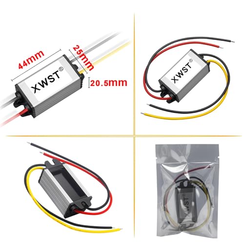 Convertidor de CC 12V a 5V de alta eficiencia con módulo reductor ABS 6
