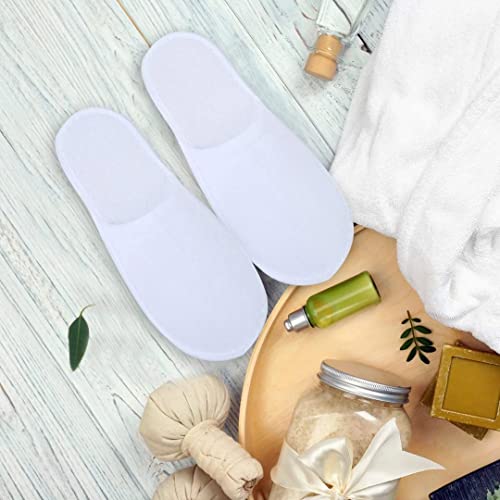 Image of Terry Towel Disposable slipper for bathroom slippers Non-Slip travel slippers For men & women(1 pair)