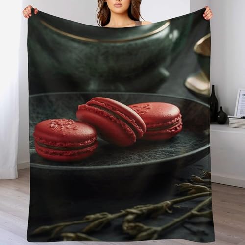 Couverture légère en flanelle macarons | Un cocon de douceur pelucheuse