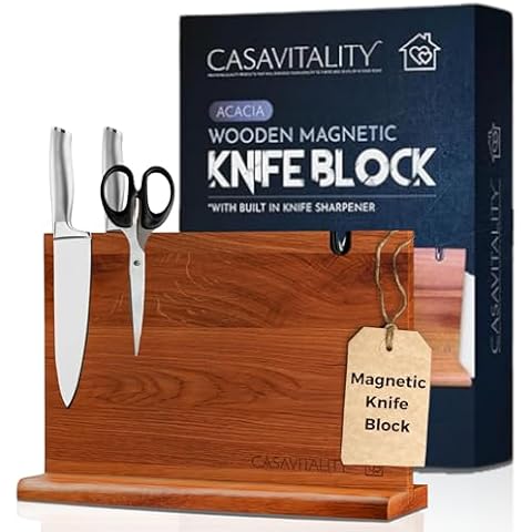 CasaVitality Acacia Wood Knife Block Cover