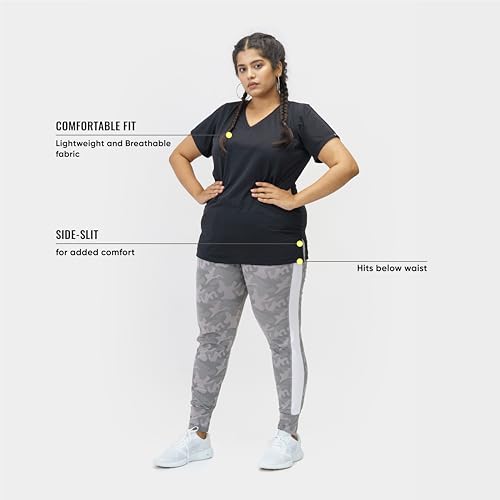 Image of Spirit Animal Plus Size Tshirts for Women | Casual Tshirts for Women | Tshirts for Women Workout, Gym, Running | Yoga Tshirt | Sweat Wicking Fabric | Relaxed Fit | Quick Dry