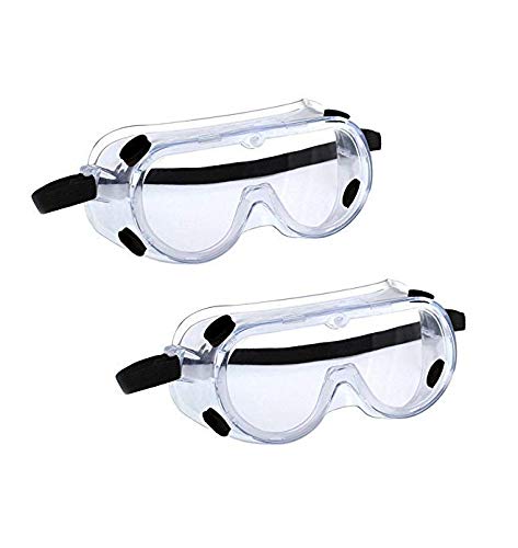 Healthy18 1621 Polycarbonate Safety Goggles for Chemical Splash, Eye Protection Glasses Anti-Droplets Pack of 2,Clear (B089FKMW9C) Amazon Price History, Amazon Price Tracker