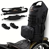 sissy bar harley dyna - Impermeabile – 40 l di volume – All in One – Borsa per moto/borsa a U / zaino