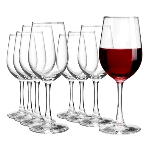 UMI UMIZILI Wine Glasses Set of 8, 12 Ounce Wine Glasses for white or red wine, All Purposed Wine Glass for Any Occasions