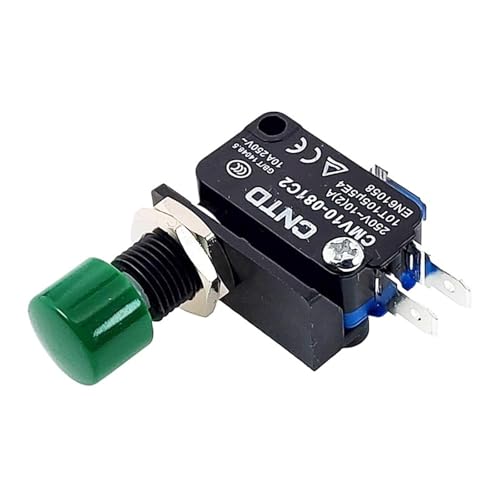 Bouton poussoir fin de course CMV10-081C2 à vis pour armoire