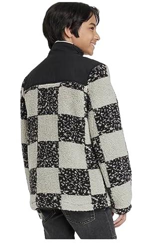 Boys Zip Up High Pile Fleece Jacket art class Sage Green Size L2