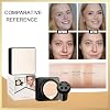 Air Cushion CC Cream - Long-Lasting Brightening Mushroom Head BB Cream Foundation for Face Makeup, Moisturizing Full Coverage Self Adjusting Concealer for Even Skin Tone (Natural, 1 PCS)