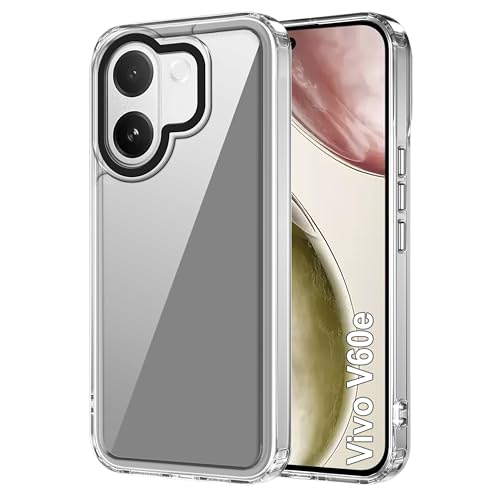 Image of Zapcase Back Case Cover for Vivo V60e | Compatible for Vivo V60e Back Cover | Case Cover with Camera Protection | (TPU + PC | Transparent)