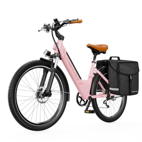 Cybervelo 750W Electric Bike for Adults,up 80 Miles Removable Battery Ebike, 26" Electric E Bike with 7-Speed,Adult Electric Bicycles for Commute Beach Snow Womens/Man All Terrain image 24