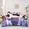 Erosebridal Cool Anime Girl Twin Down Comforter Japanese Style Kids Comforter Set 3D Cartoon Girly Anime Bedding Set Sci Fi Style Gaming Bed Set Room Decor 2 Pcs - Image 5