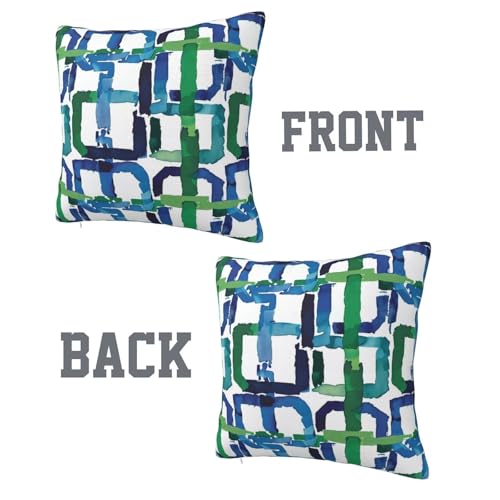 Housse de coussin douce 60x60 lot de 2 avec fermeture éclair invisible - 4