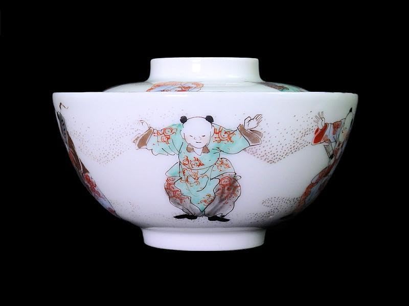 古伊万里　金襴手　唐子　童戯の図　蓋茶碗　E875ASA-CPg Amazon.co.jp: 古伊万里 金襴手 唐子 童戯の図 蓋茶碗 E875ASA
