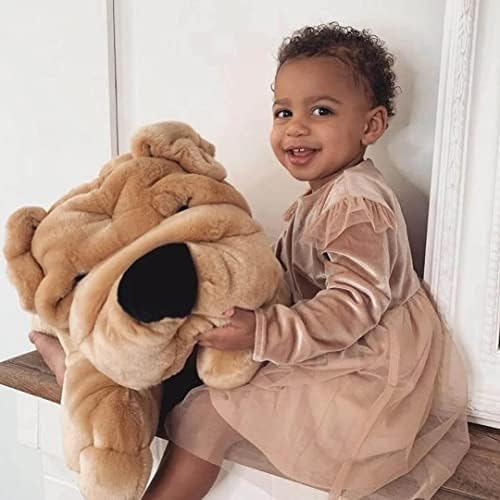 La-Pelucherie-Ma-Peluche-Chien-Hector-Grand-65-cm-Miel-Doudou-Chien-Tout-Doux-pour-Bebe-Peluche-Realiste-et-Fabriquee-Main-Garantie-a-Vie-Marque-Francaise La Pelucherie - Ma Peluche Chien Hector - Grand 65 cm Miel - Doudou Chien Tout Doux pour Bébé - Peluche Réaliste et Fabriquée Main - Garantie à Vie - Marque Française – Image 6