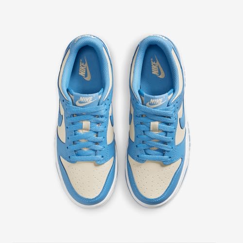 Nike Dunk Low Big Kids' Shoes (FB9109-400, Blue Beyond/Beach/White/Blue Beyond) Size 5.54