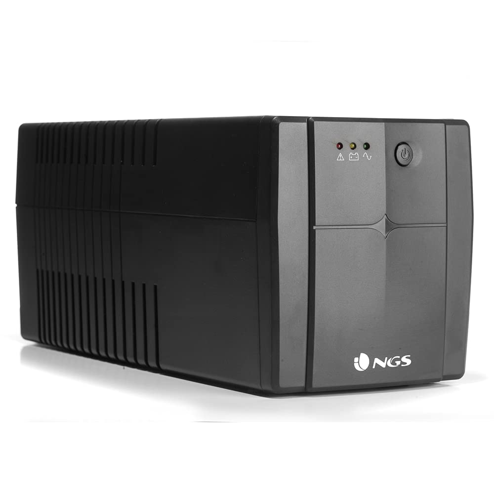 NGS FORTRESS1500V2 - Gruppo di continuità UPS, Off Line UPS 1200 VA, Tensione a Uscita Stabile di 720W per 4 Prese Schuko