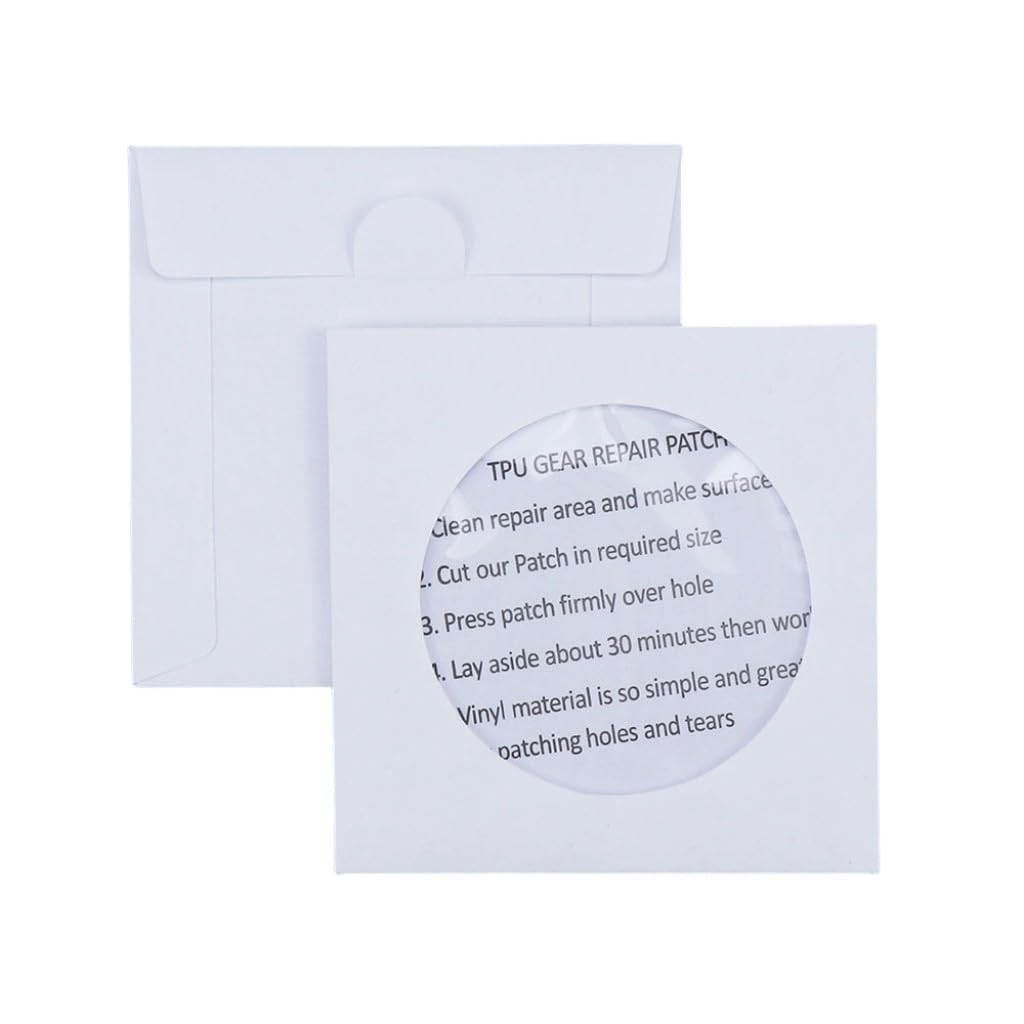 Tent Patch Repair Kit Air Mattress Repair Patch Waterproof TPU Transparent Repair Subsidy Inflatable Product Repair Patch Swimming Ring Repair Glue (15 Piece Set)