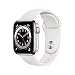 Produktbild Apple Watch Series 6 (GPS + Zellular, 40MM) Edelstahlgehäuse Silber mit Weiß Sportarmband (Generalüberholt)