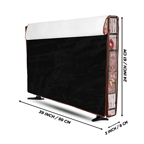 Image of Transparent LCD /LED T.V Protector Cover with Zipper Enclosure for 42 Inch Suitable for All Major Brand & Model (Color-Brown, Size-39x3x 24 Inches)