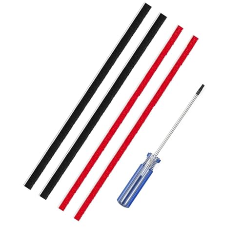Fixbetter 4Pcs Replacement Rolling Brush Plush Strips For Dyson V8, V10 Vacuum Cleaner, Vacuum Cleaner Rolling Brush Strips with Screwdriver