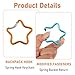 10pcs Multicolor Star Shaped Carabiner Clip, Aluminum Star Carabiner Hook Clip Keychain Spring Snap Hook Carabiner Snap Hook Holder for Carabiners Keychains Wallet Hiking Traveling Outdoor Accessories