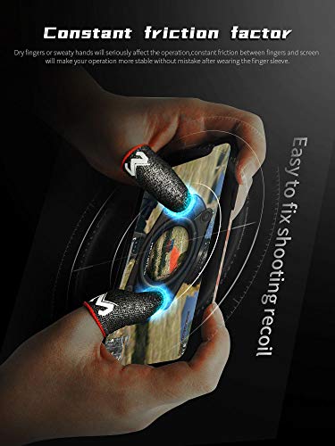 8er Pack Pubg Finger, Witbicg Finger Sleeve Gaming Handschuhe,Handy Gaming Zubehör Anti-Schweiß Seidig Perfekte Touch-Antwort - Tolle Passform Für Daumen Und Finger,Funktioniert Auf Allen Mobilgeräten