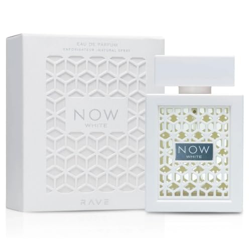 Image of Rave Now White Eau de Parfum 100ml, Men & Women Long Lasting Fresh Citrus Woody Fragrance with Grapefruit, Bergamot, Green Apple, Patchouli, Musk, Amber & Cashmeran - Luxury Unisex EDP