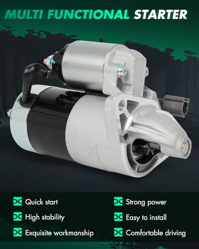 Image of SCITOO Starter Motor fit for for 200SX 1.6L 1995-1998,for for NX 1.6L 1991-1993,for for Pulsar NX 1.6L 1989-1990 Replacement Starter 17146