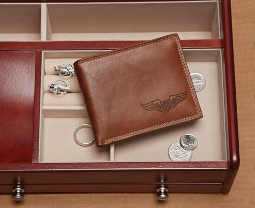 Sporty's Pilot Wings Genuine Leather, Debossed & RFID Protected2