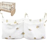 Pzuryhg Crib Pocket Organizer, Cartoon Diaper Organizer With Double Pockets, Portable Diaper Bag, Cute High Chair, Beach Desk Storage Container, 12x8 Inches, Pink, 1 Pack, Easy To Clean - Image 8